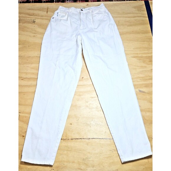 Gitano Denim - Vintage Gitano White Denim Jeans 14 long Women high Rise tapered leg